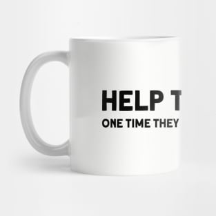 Help the aged 2, black Mug